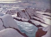 Felix Vallotton High Alps,Glacier and Snowy Peaks oil painting artist